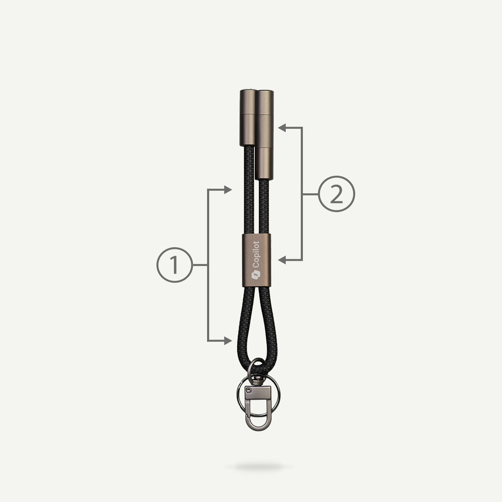 Recycled TPE Charging Cable and Keychain