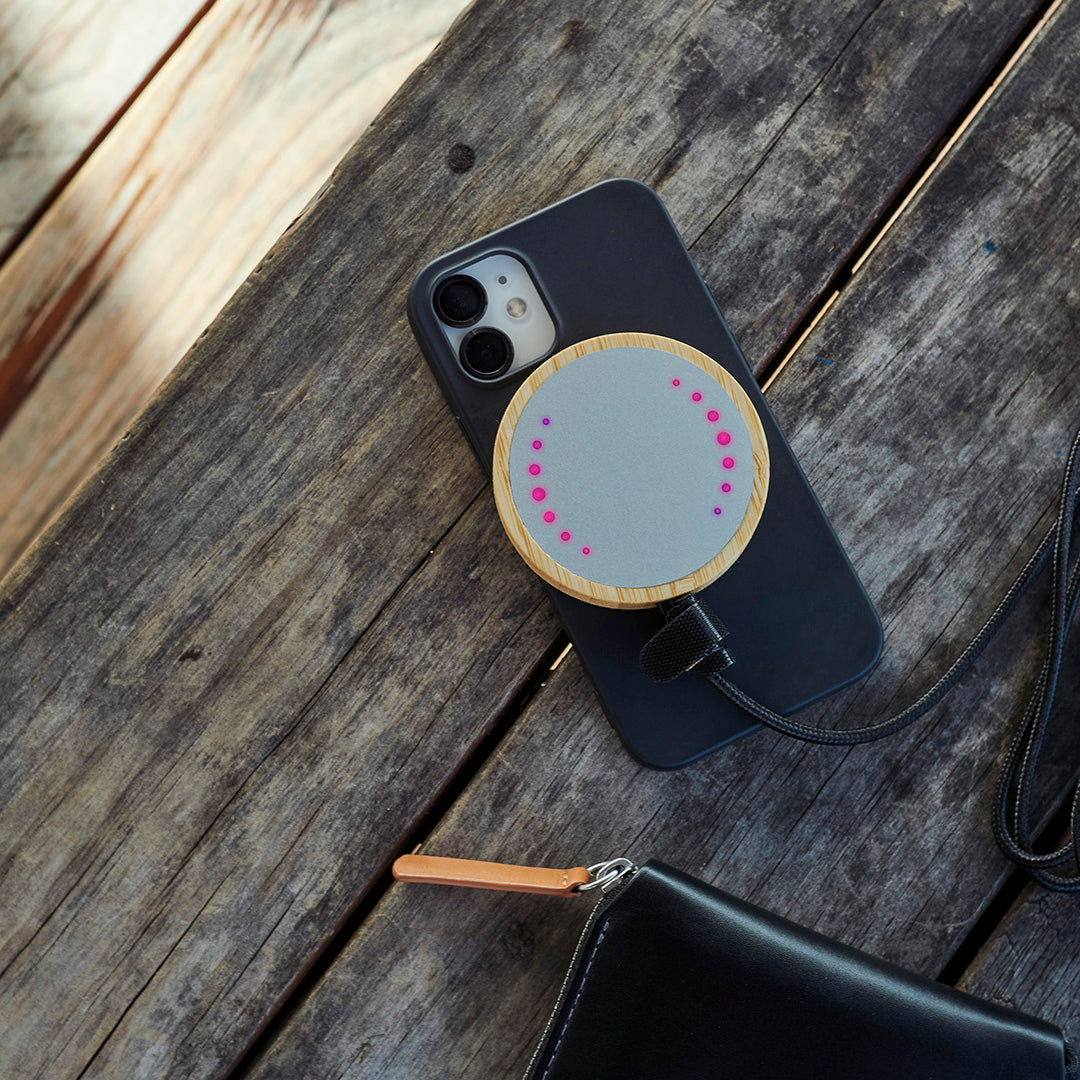 EcoPower Bamboo Wireless Charger