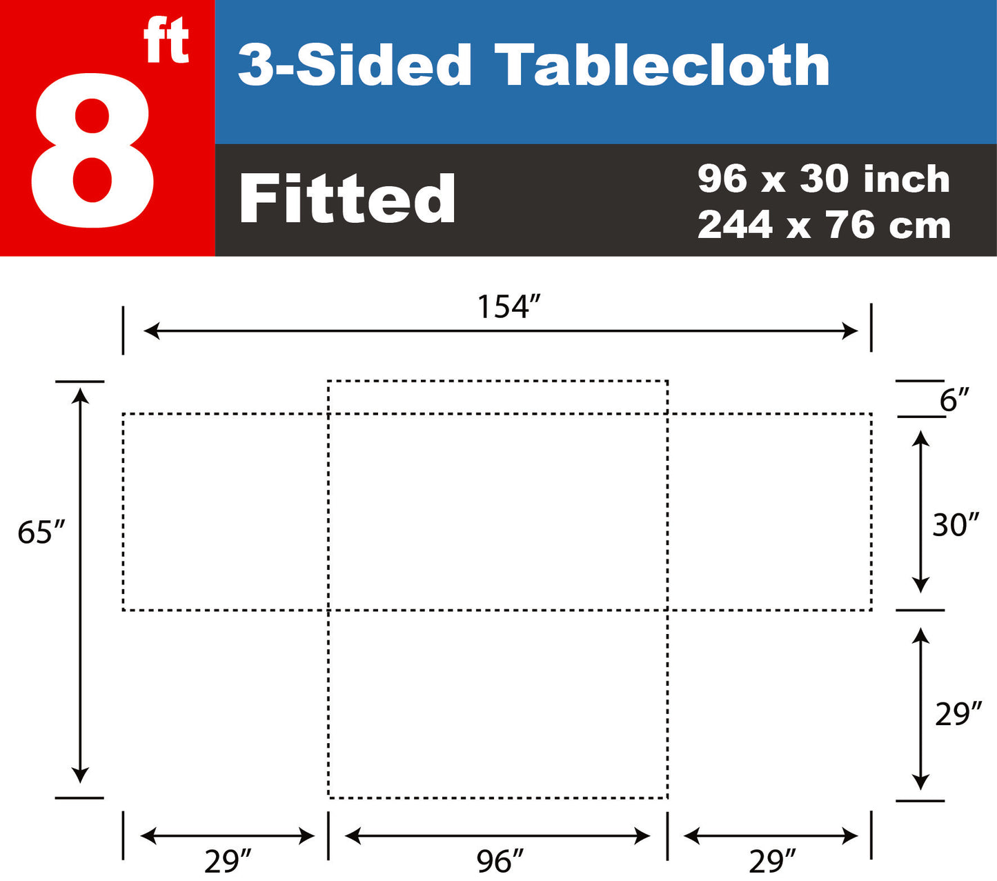 8 ft Table Cloth