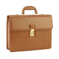 Personalized Leather Briefcase - lockable