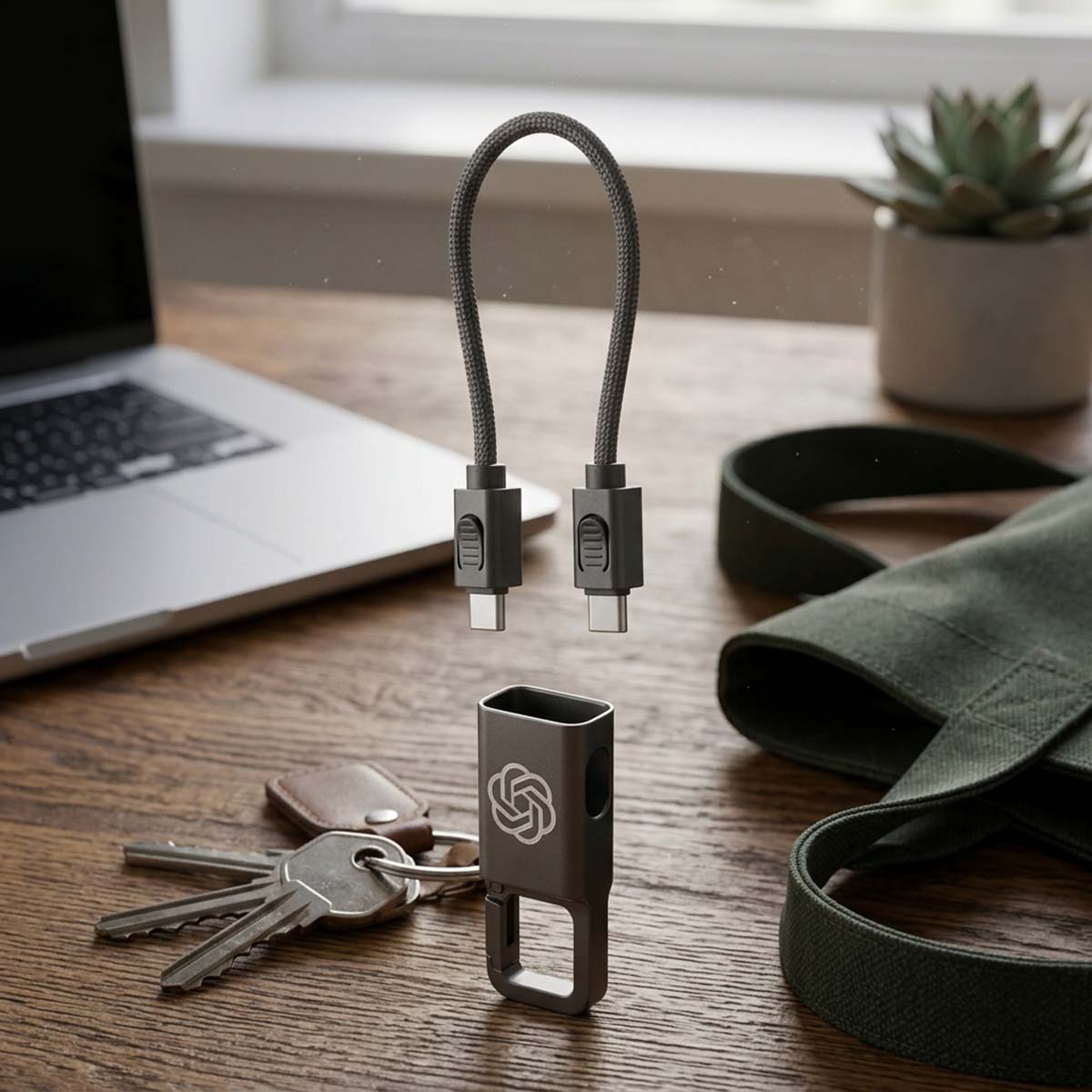 Sirius Charging Cable & Keychain