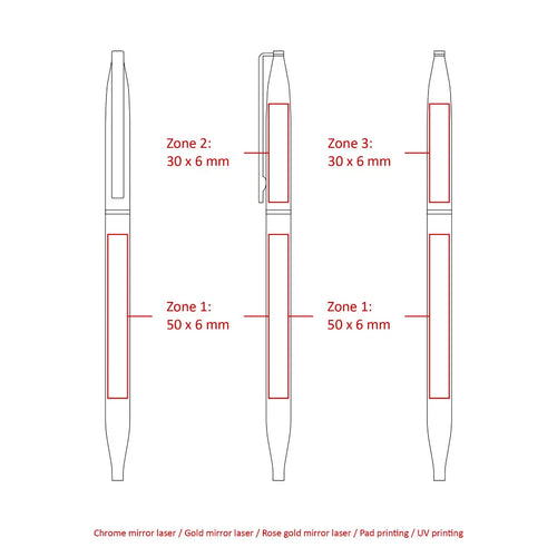 Glad Thin Twist Metal Ballpen