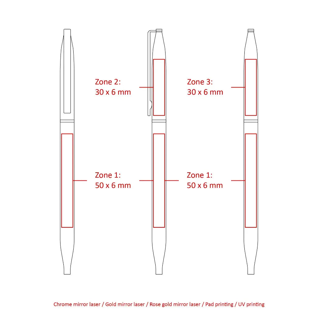 Glad Thin Twist Metal Ballpen