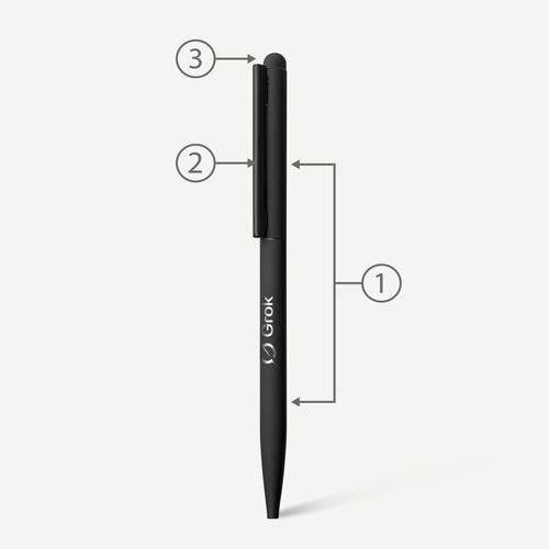 Sari Thin Stylus Twist Metal Ballpen