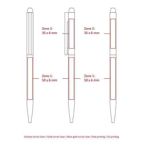 Sari Thin Stylus Twist Metal Ballpen