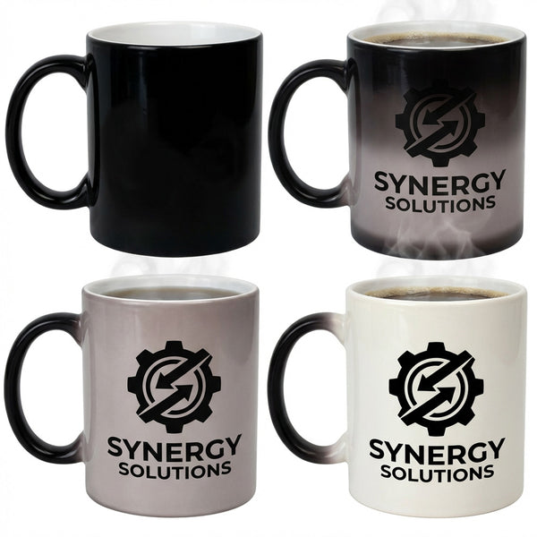 Heat Sensitive 11oz mug - black/white