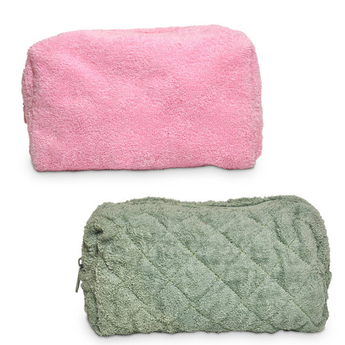 TERRY Cloth Quilted Pouch