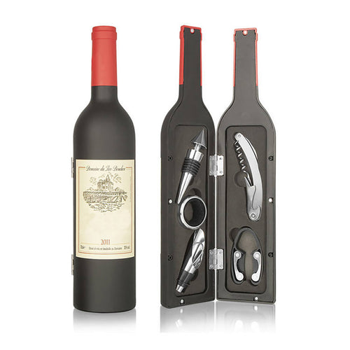 Wine Bottle Accessories Gift Set