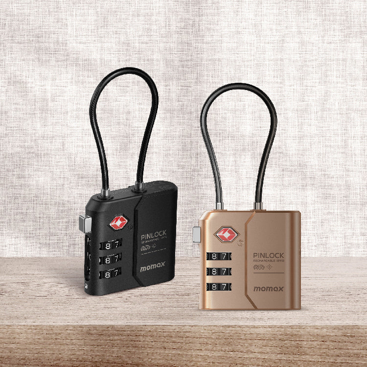 Momax PinLock Find My Locator with TSA Padlock