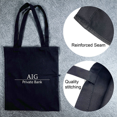 BrandHK Express Black 12 oz Cotton Tote Bag