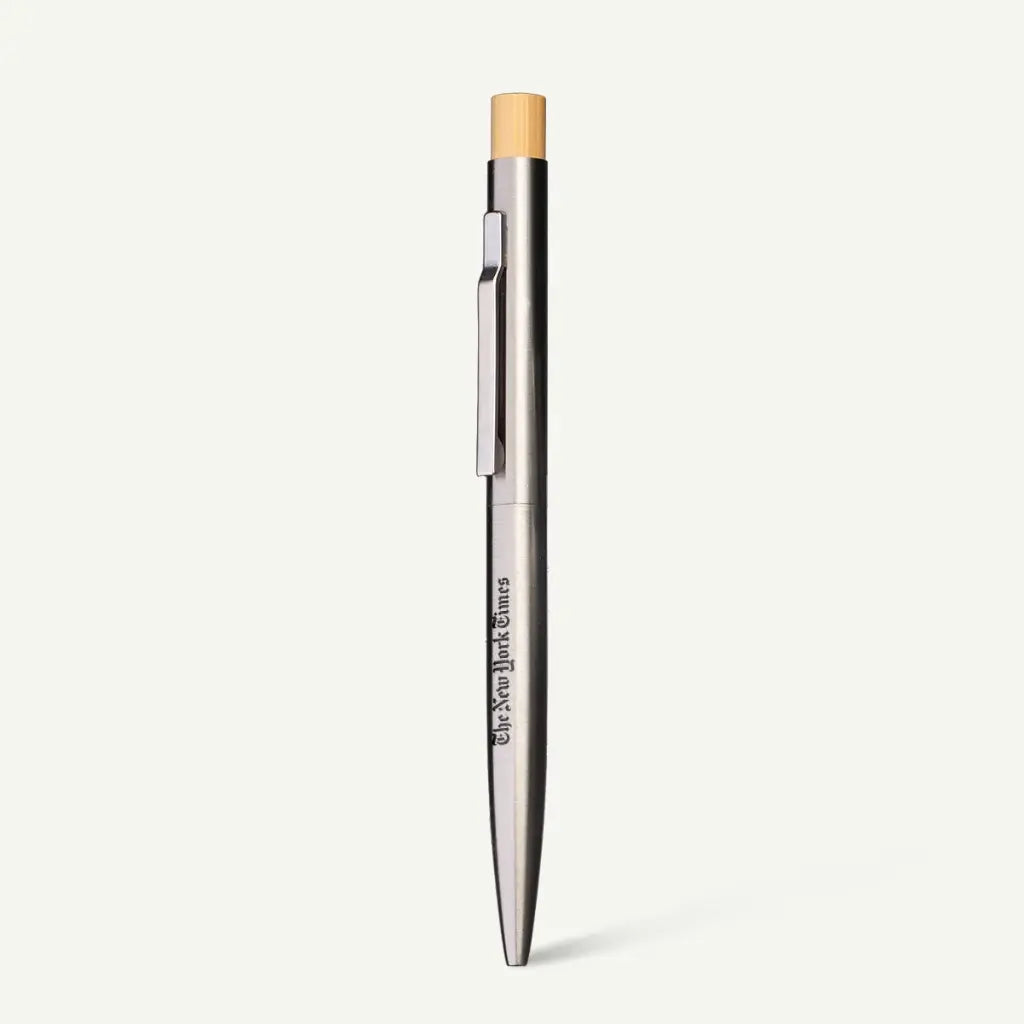 Recycled Stainless Steel and Bamboo Pen