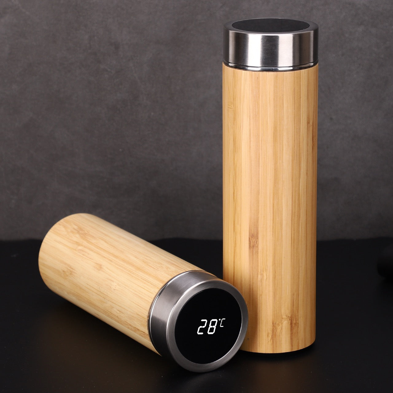 Orchid Smart Bamboo Flask