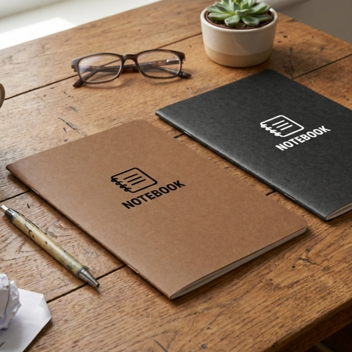Kraft Lined Notebook