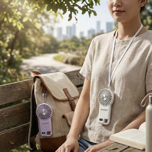 Cooling Handheld Fan with Hook