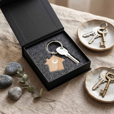 Bamboo House Key Ring