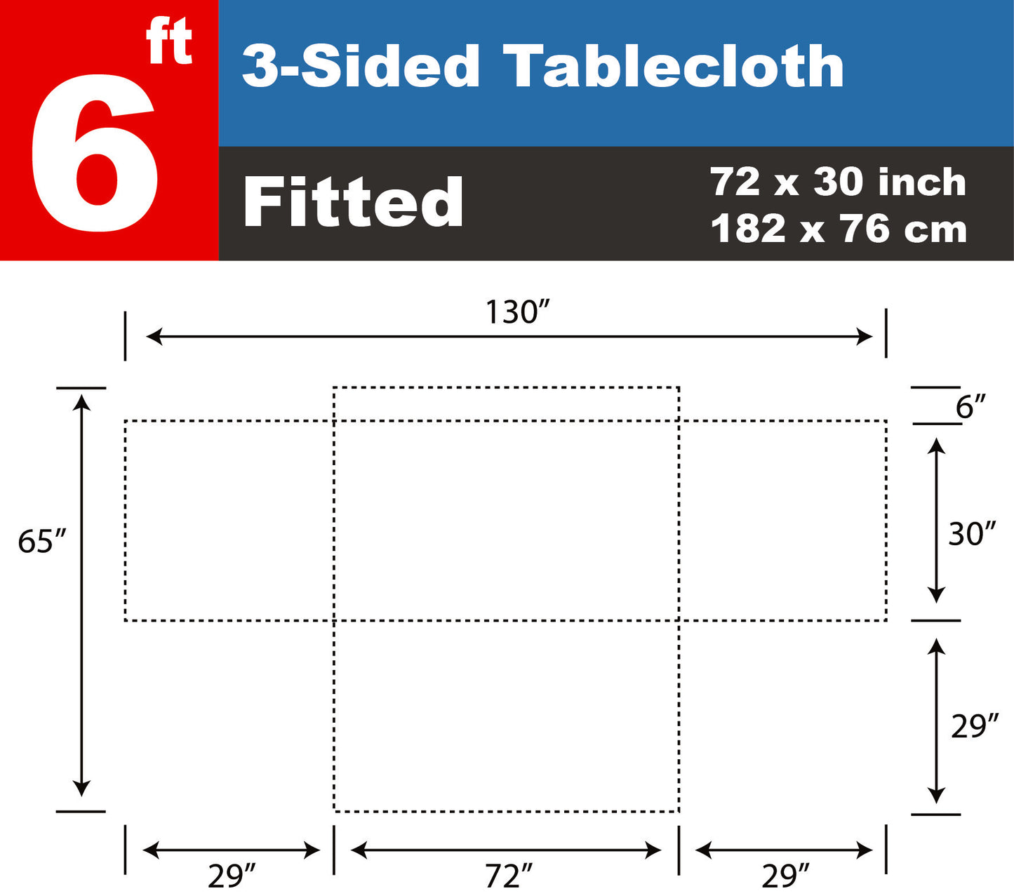 6 Ft Table cloth