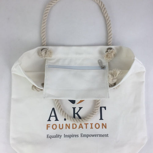 Rope Handle Canvas Tote