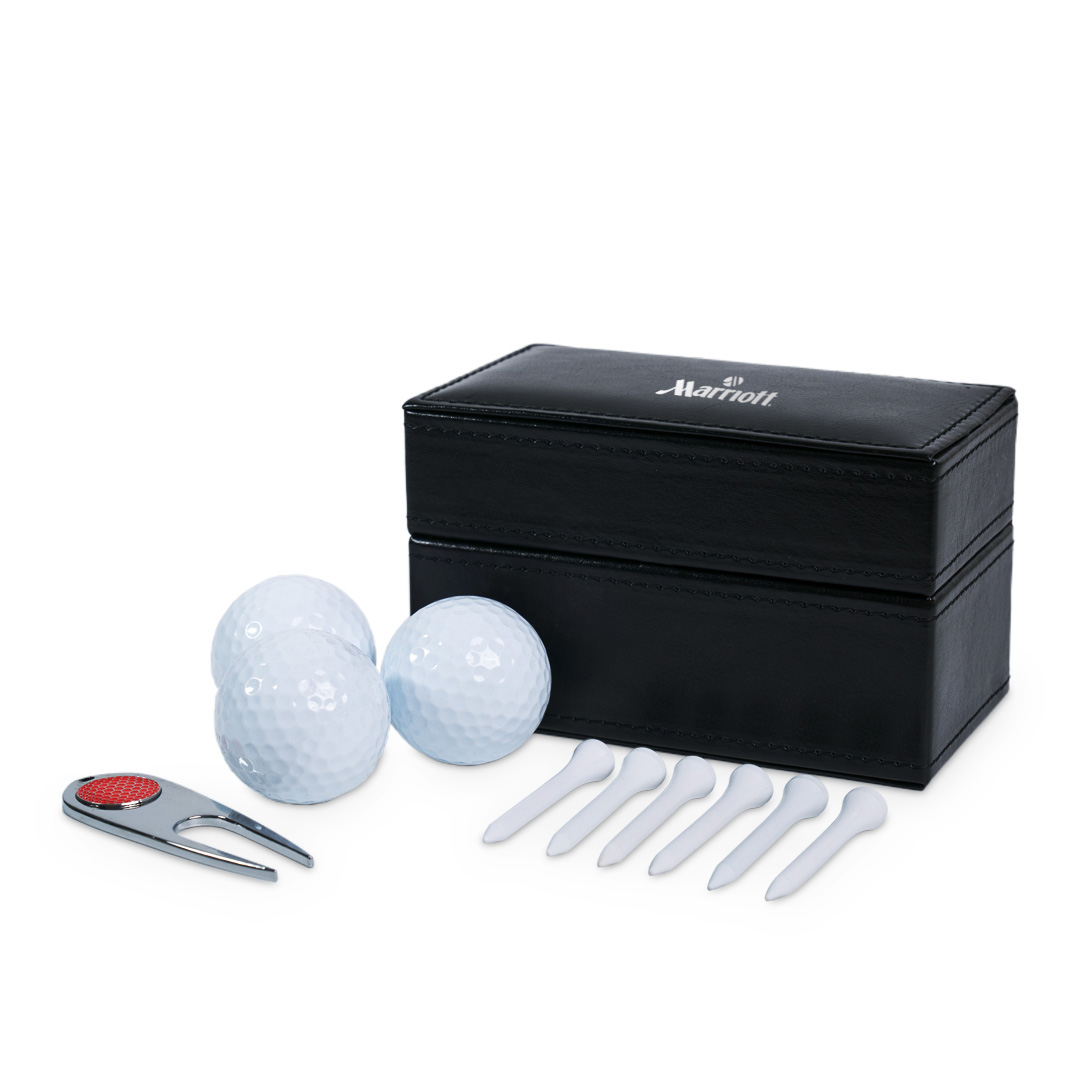 Golf Accessory PU Leaflet Set