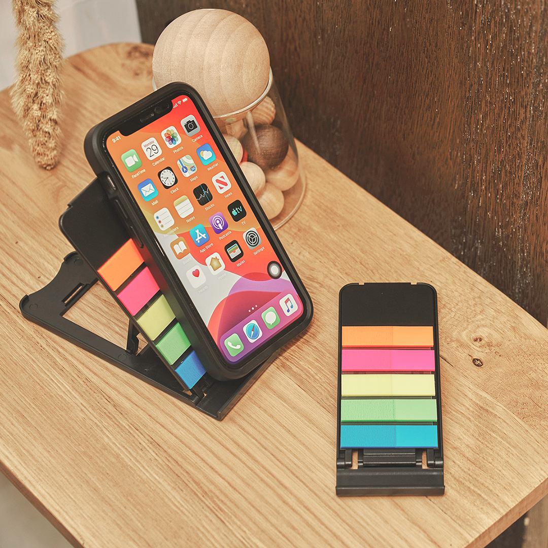 Coloured Sticky Notes Phone Stand