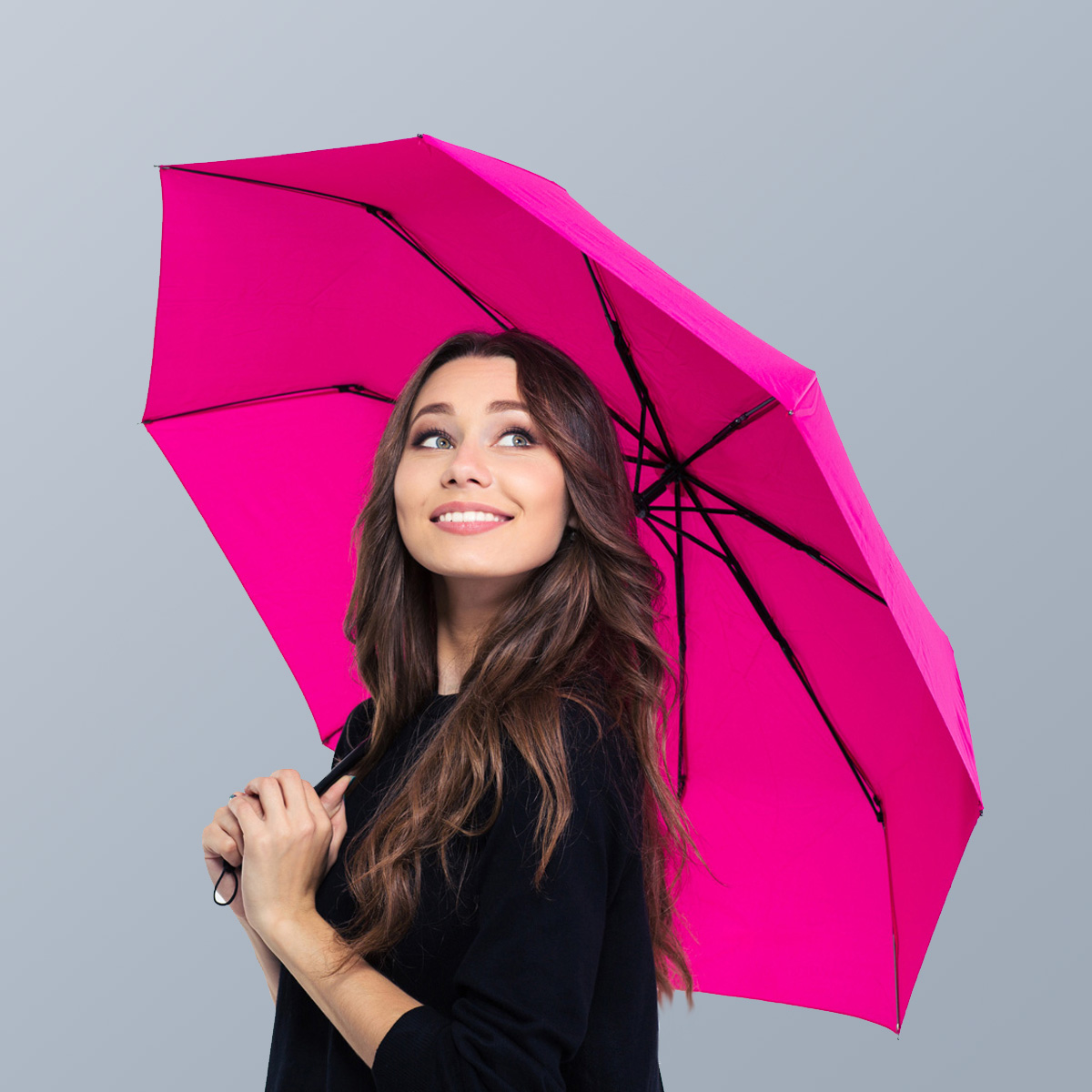 Logo Printing on Folding Umbrellas