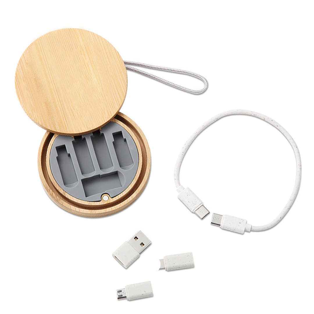 Bamboo Charging Cable Set