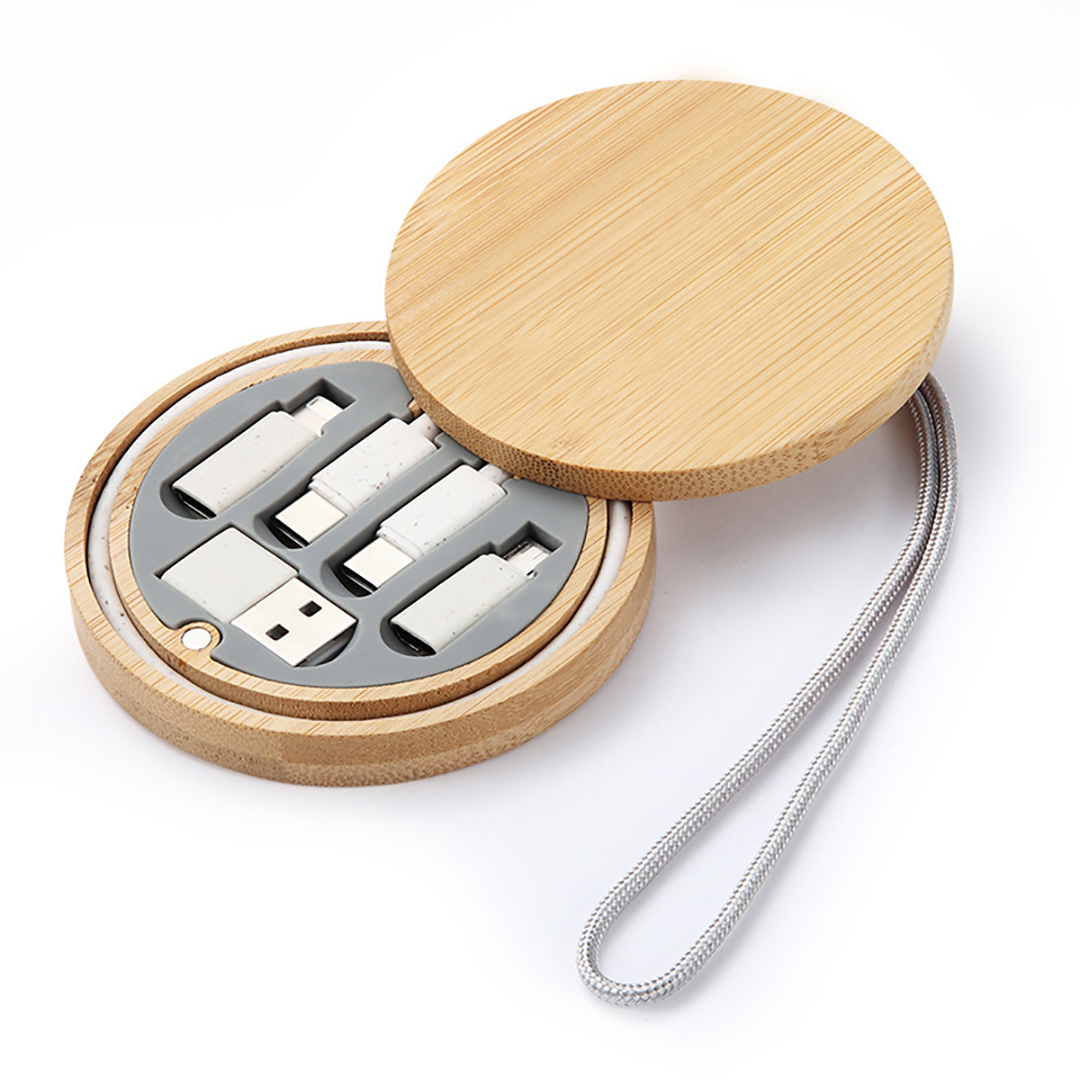 Bamboo Charging Cable Set