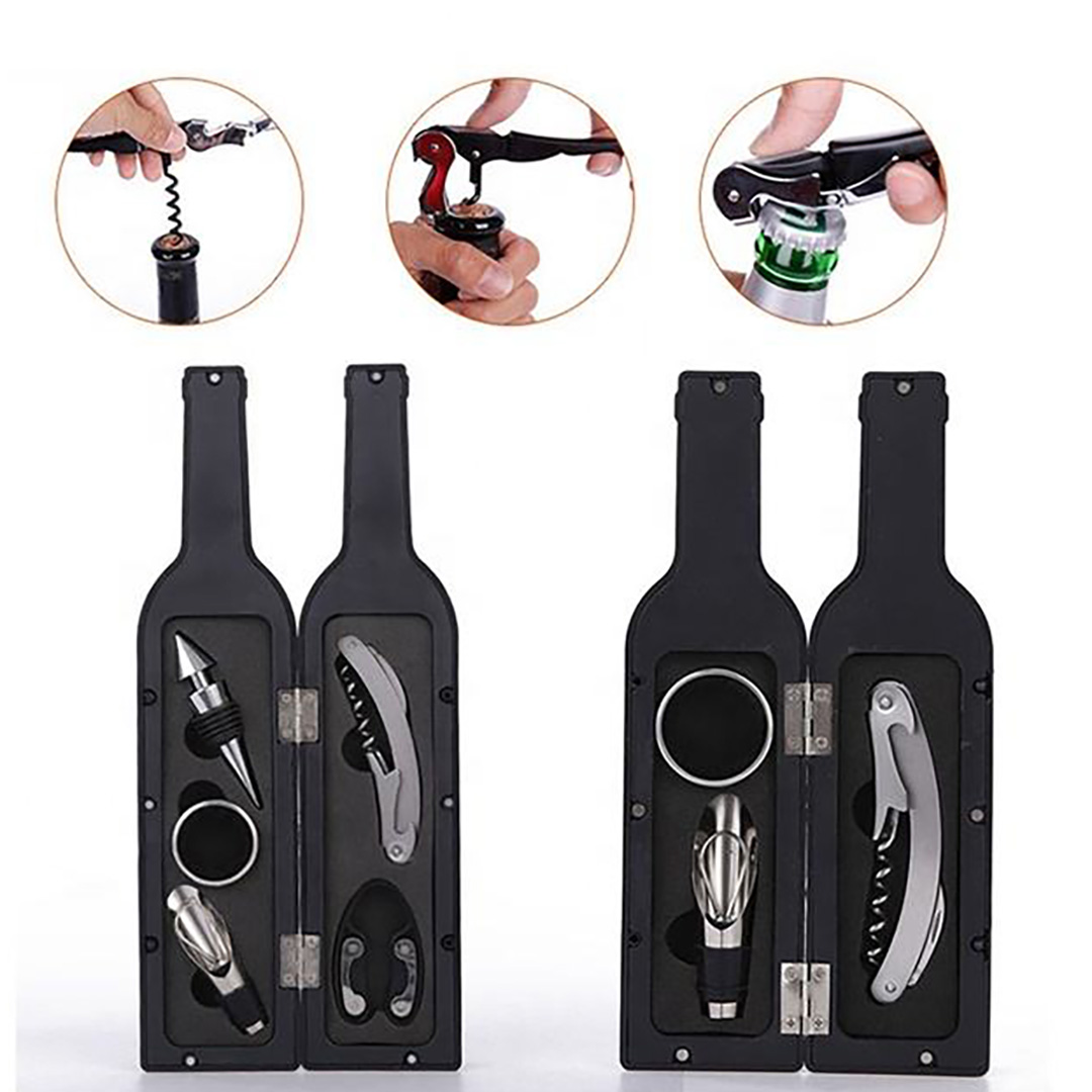 Wine Bottle Accessories Gift Set