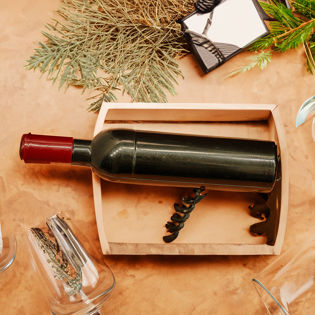 Wine Bottle Shaped Corkscrew