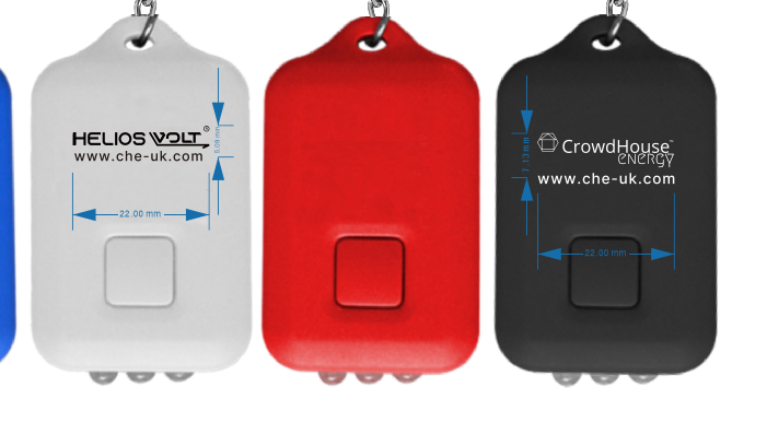 Solar Powered Keychain with LED light