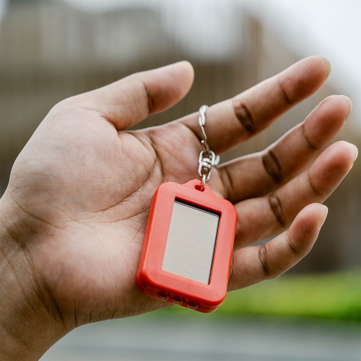 Solar Powered Keychain Light