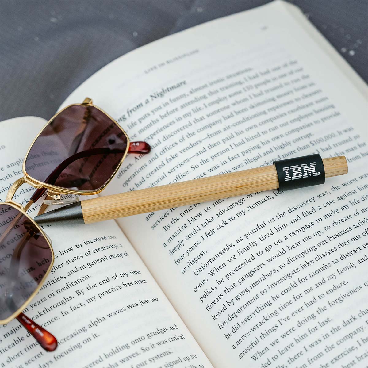 Bamboo Ballpen with Spinner