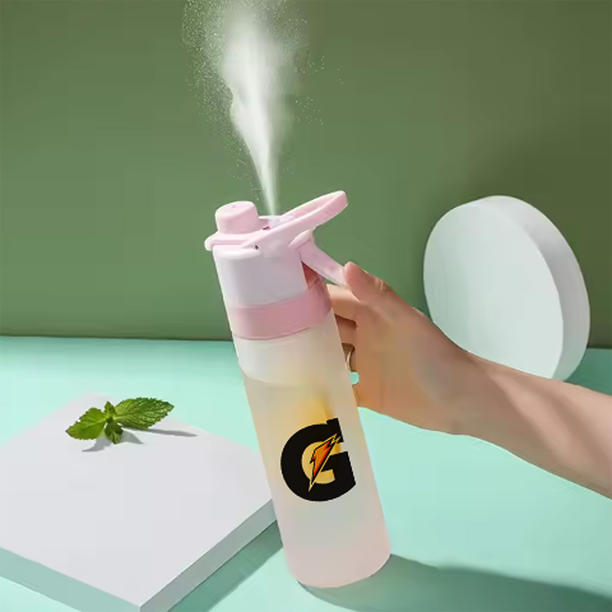 Cooling Sport Spray Water Bottle