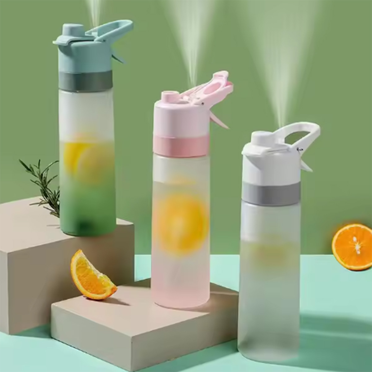 Cooling Sport Spray Water Bottle