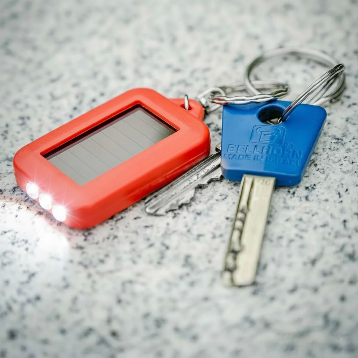 Solar Powered Keychain Light