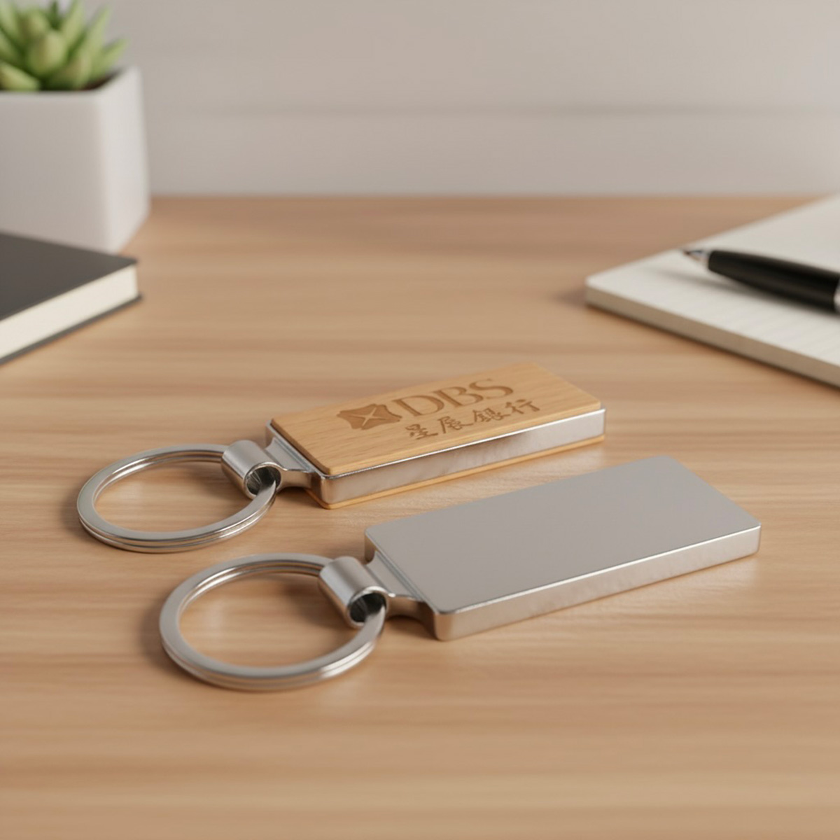 Natural Wood Key Chain