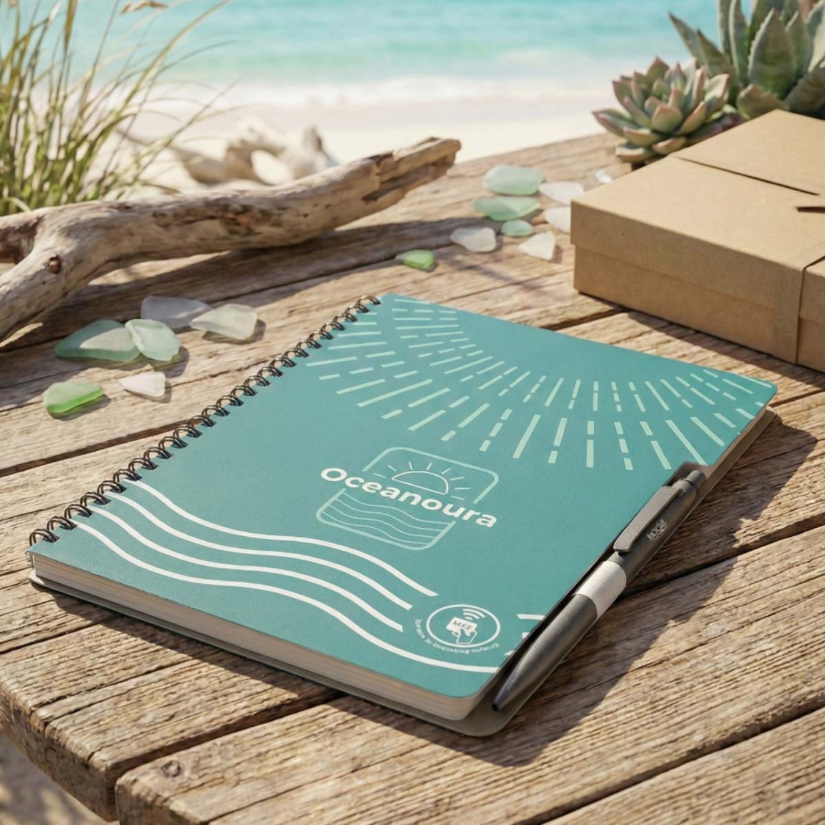 SmartTap Notebook with Recycled Pen