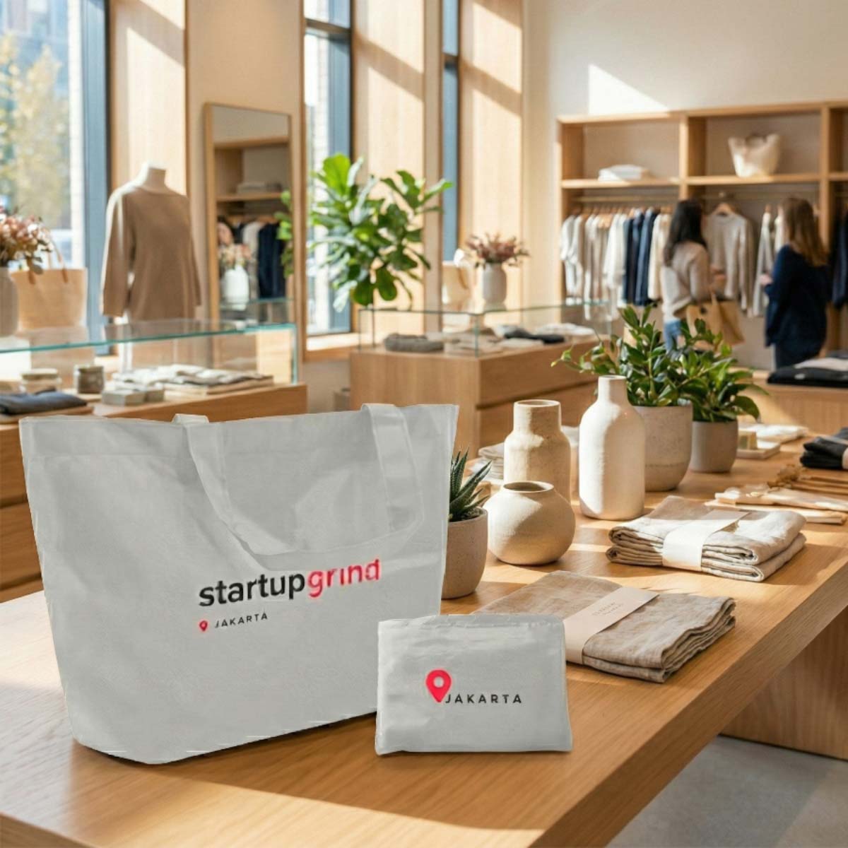 Jakarta Nylon Foldaway Shopping Bag