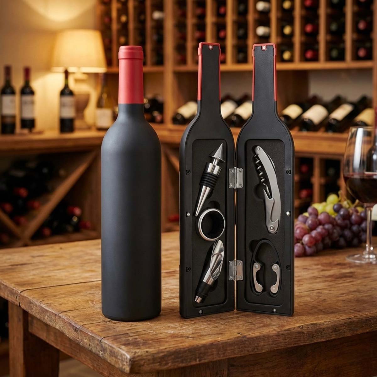 Wine Bottle Accessories Gift Set