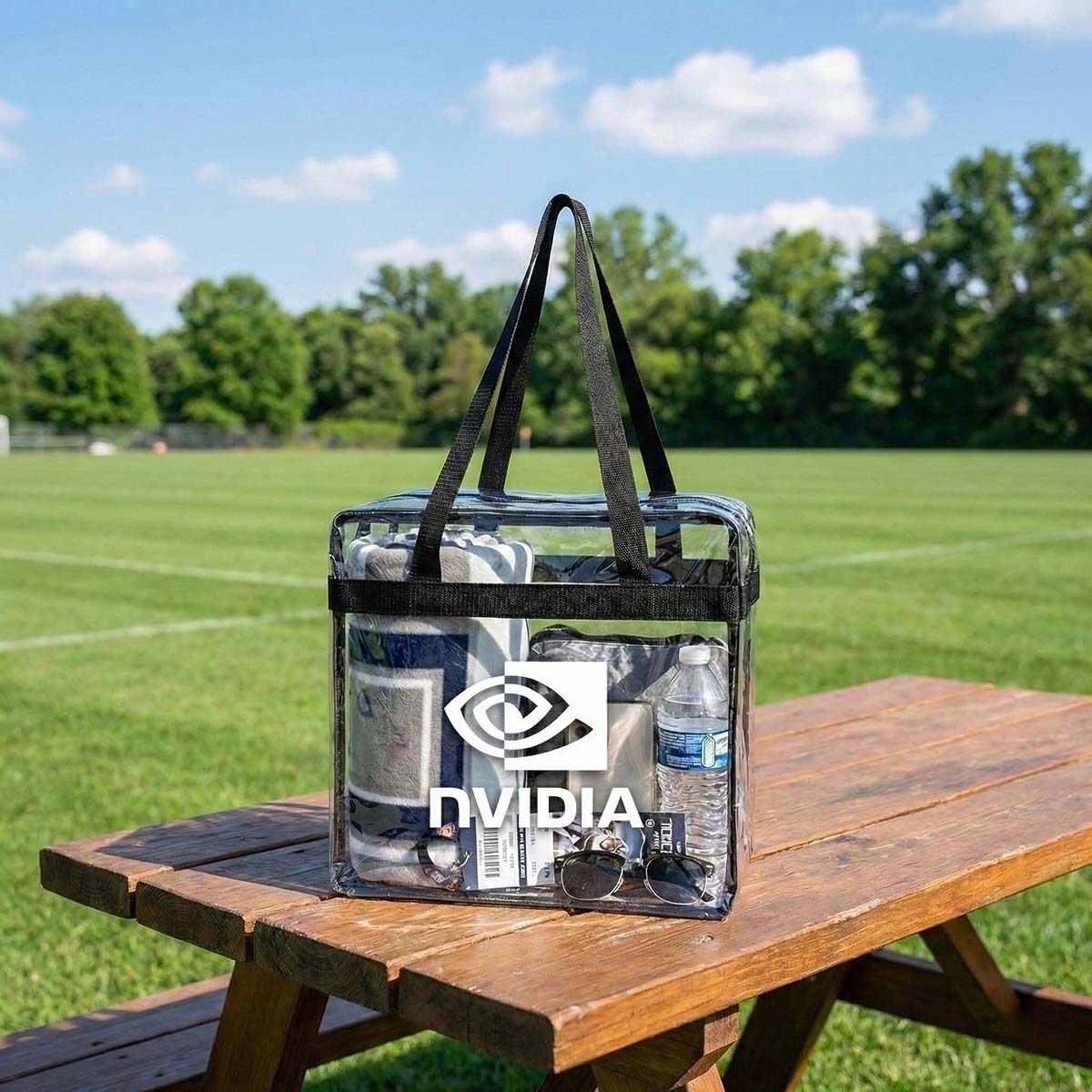 Clear EVA Zipper Tote Bag