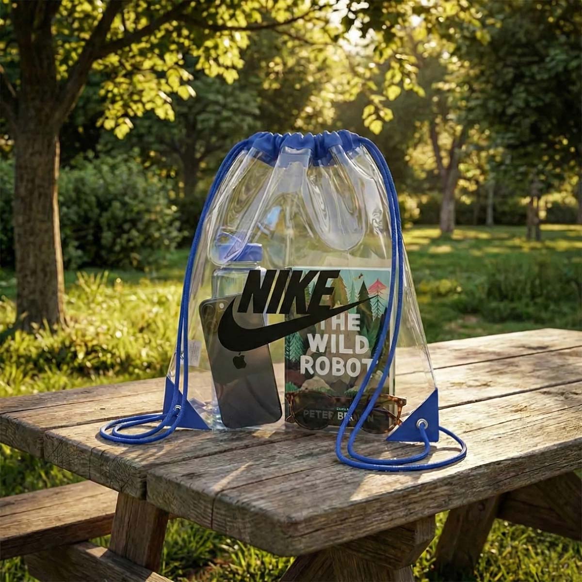 Touchdown Clear EVA Drawstring Backpack