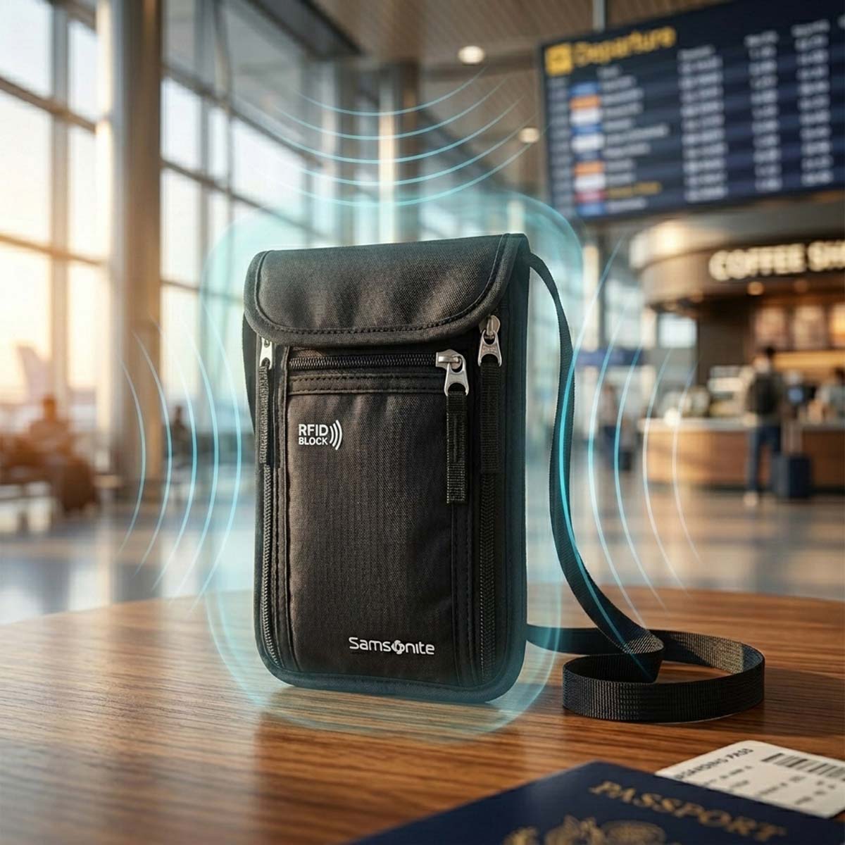 Travel Pouch with RFID Blocking