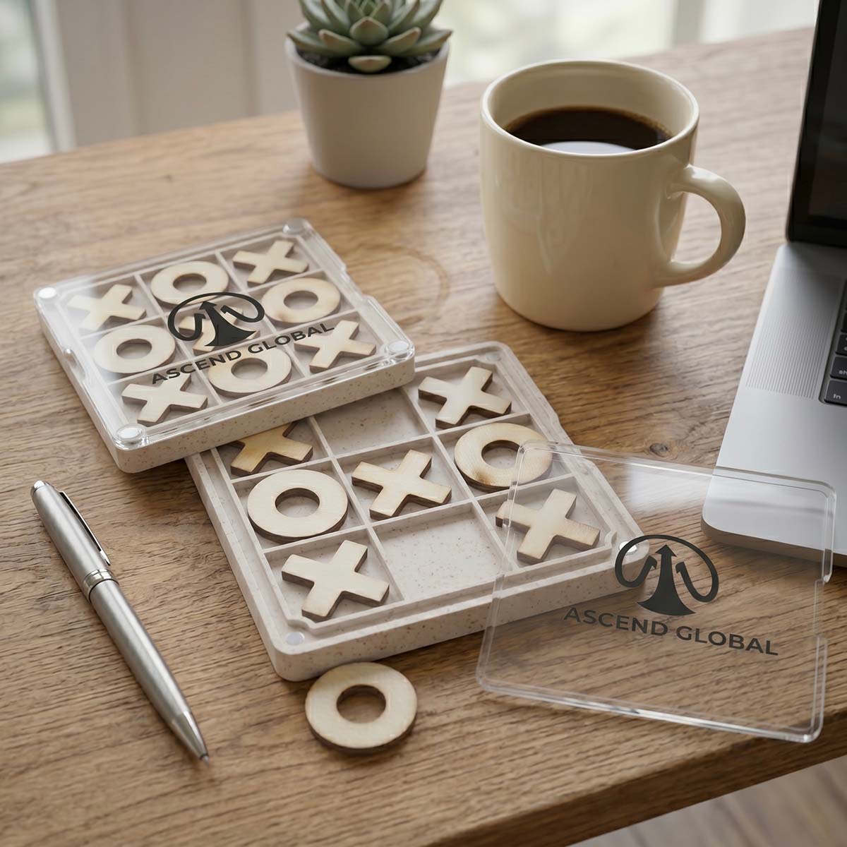 Tic Tac Toe Board Game Coaster