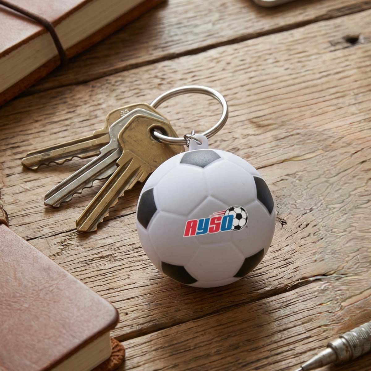 Soccer Ball Stress Key Ring
