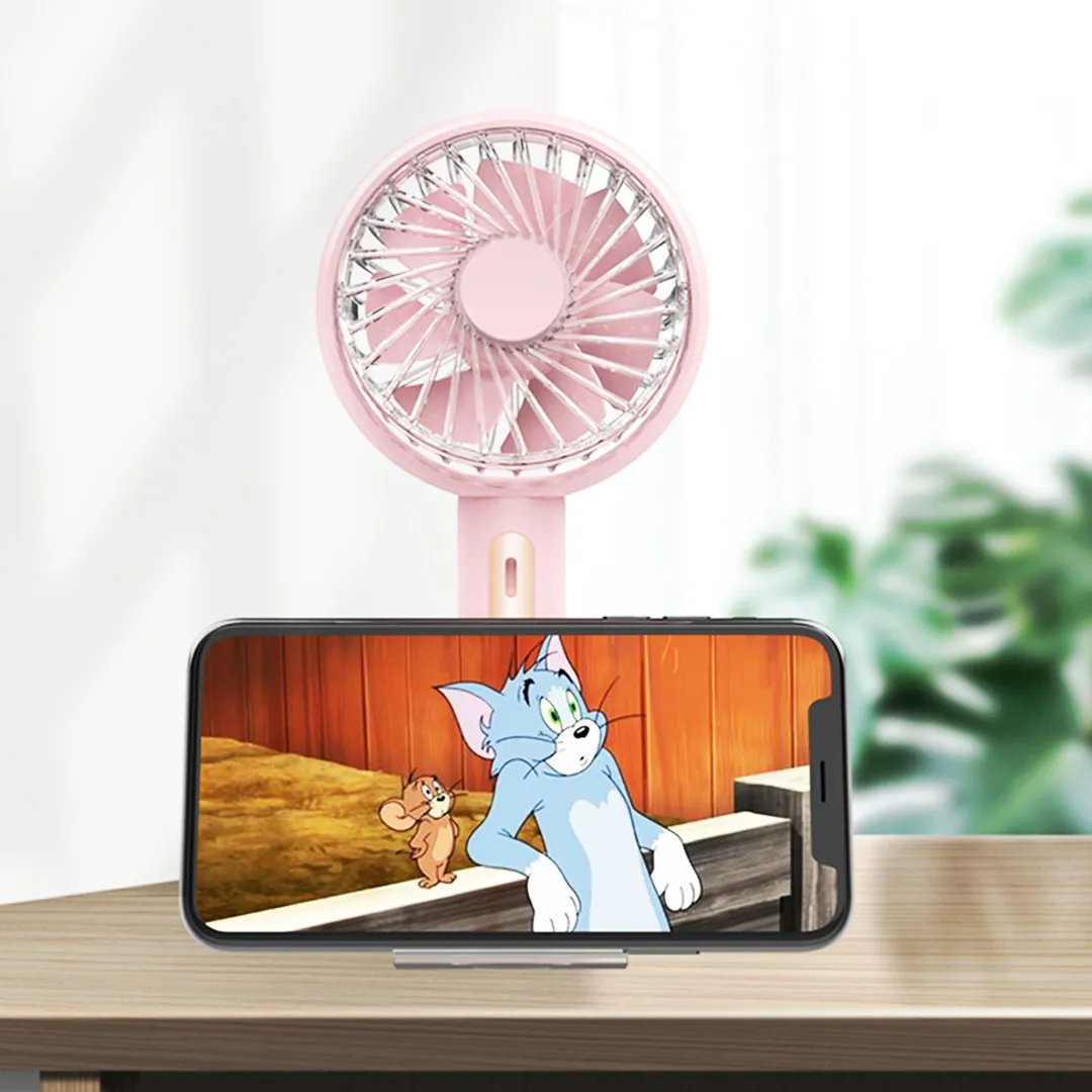 F22 Handheld Fan with Phone Stand