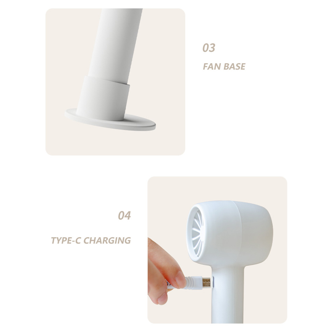 F22 Handheld Fan with Phone Stand