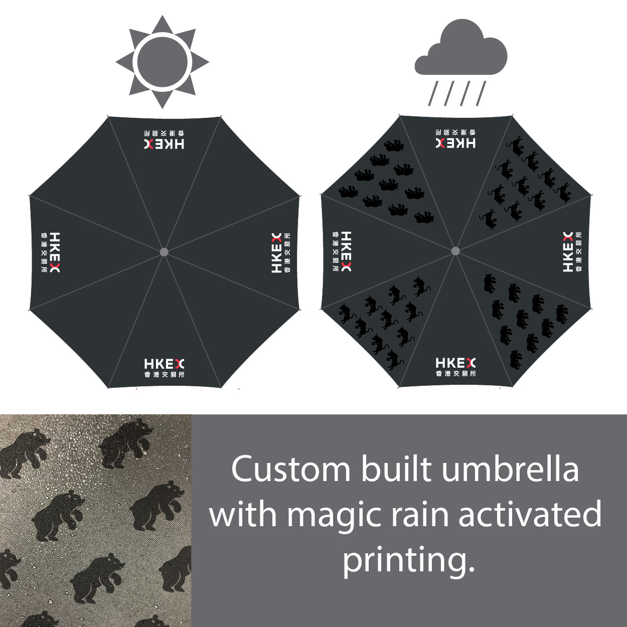 Magic Print Stick Umbrella