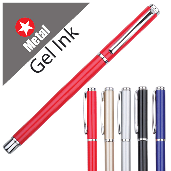 Engraved Aluminium Gel Ink Pen