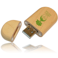 木質USB電腦記憶體鎖匙扣