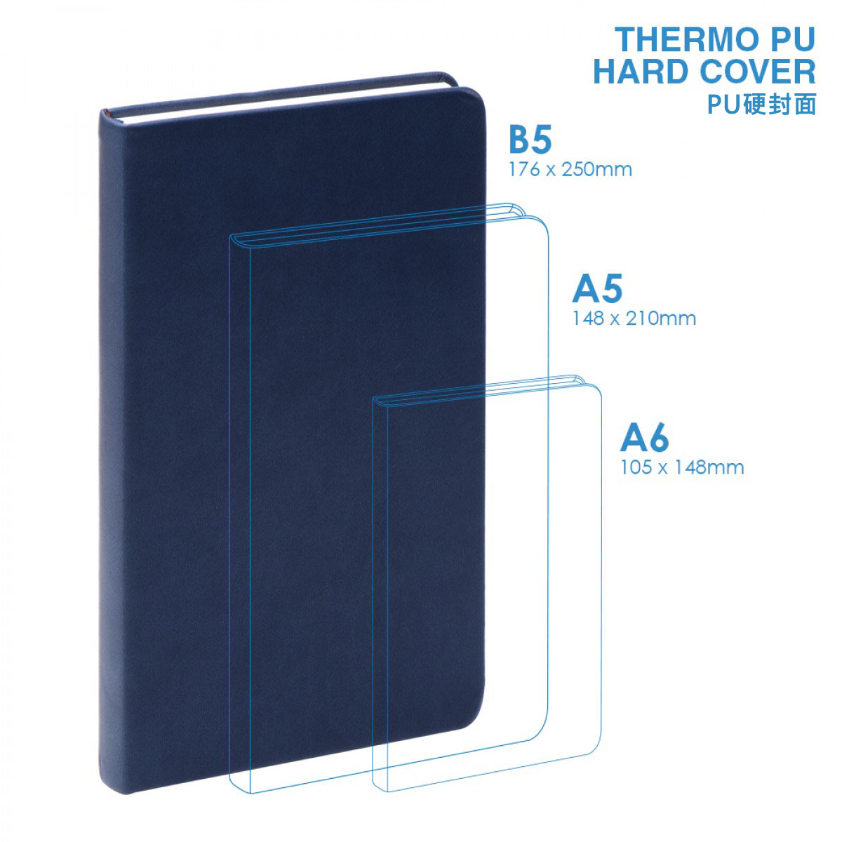 PU  B5 Hard Cover Notebook