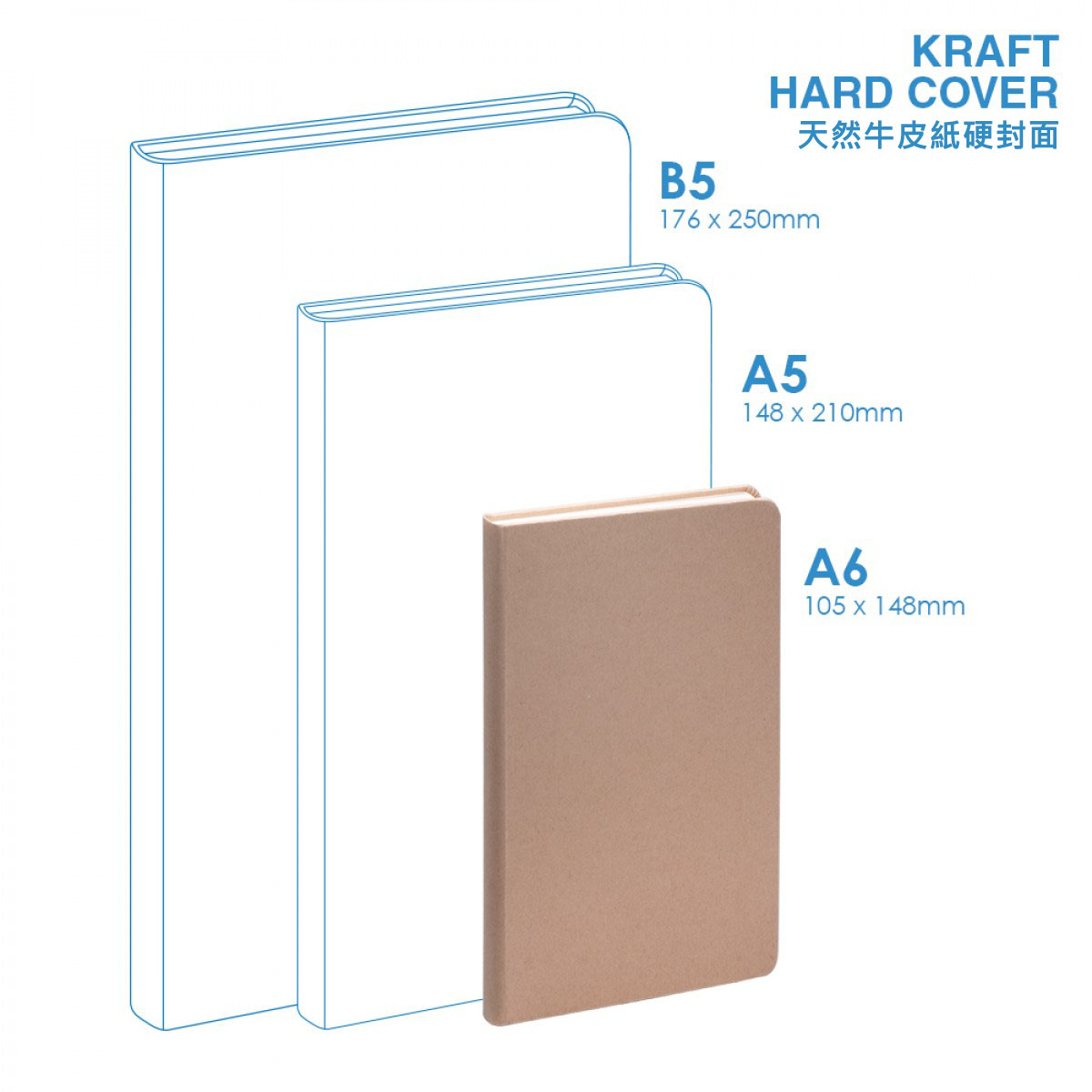 Eco A6 Hard Cover Notebook